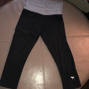 Pink VS crop leggings